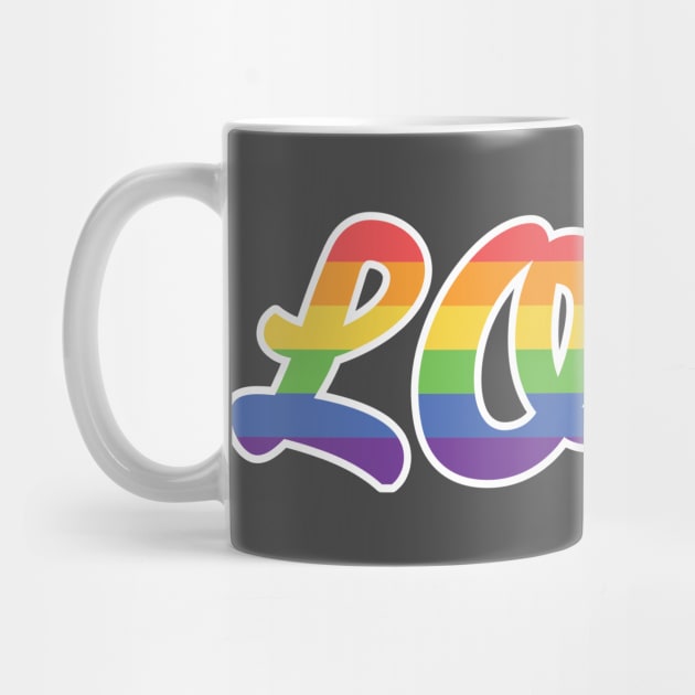 LOVE Gay LGTBQ Pride Shirt by lostboys